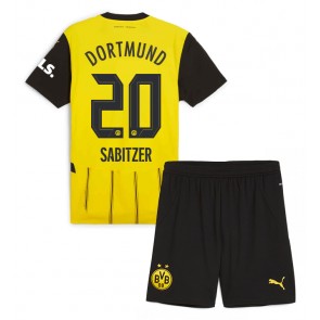 Borussia Dortmund Marcel Sabitzer #20 Dětské Domácí dres komplet 2024-25 Krátký Rukáv (+ trenýrky)